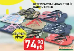 GEZER PARMAK ARASI TERLİK KADIN/ERKEK fiyat ve kampanya bilgisi
